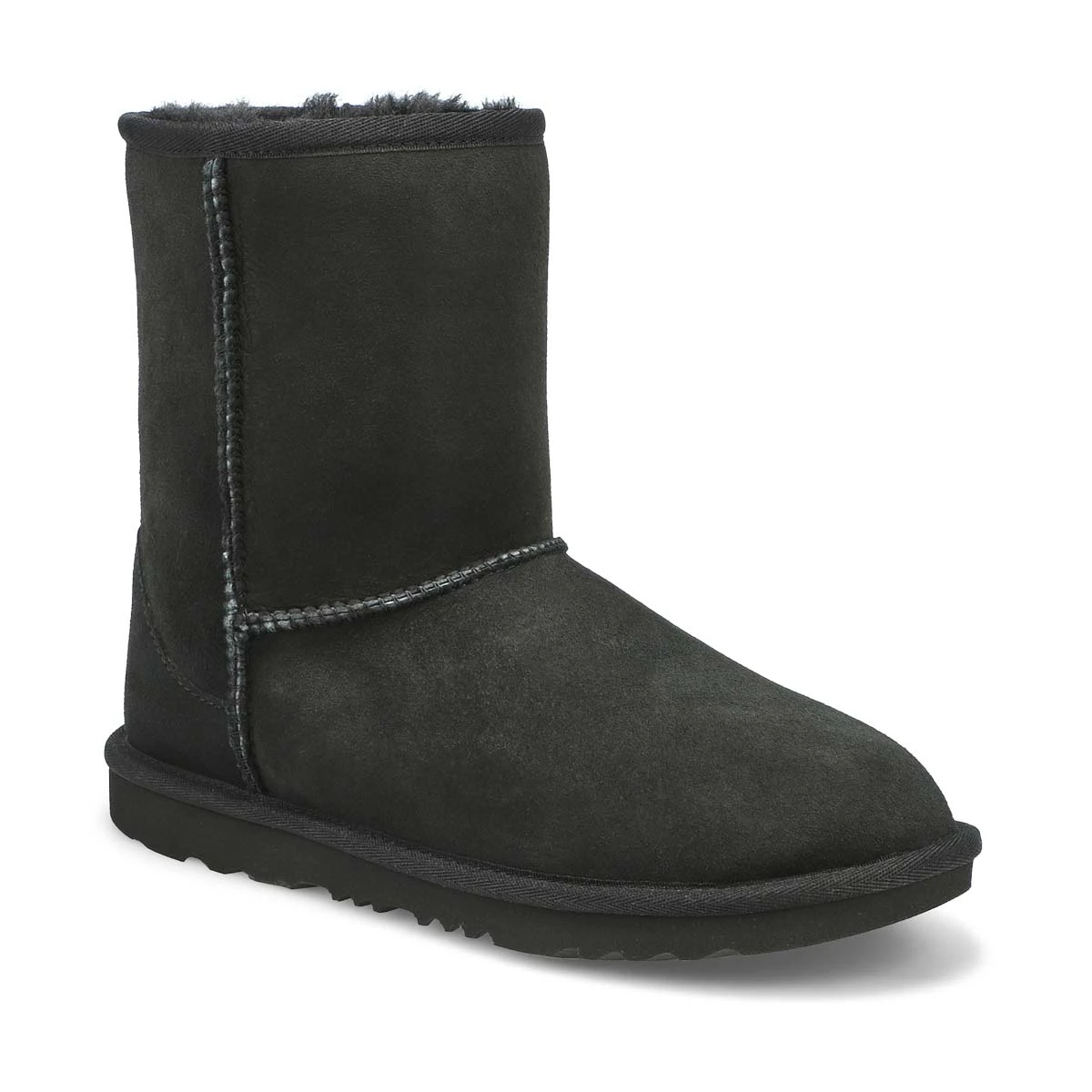 UGG Girl's Classic II Sheepskin Boot - Black 3 UGG Girl's Classic II Sheepskin Boot - Black