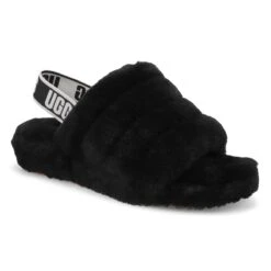 UGG Women's Fluff Yeah Sheepskin Slipper - Ch 6 UGG Women's Fluff Yeah Sheepskin Slipper - Ch -Englins Fine Footwear Store 1095119 BLK XXX 1