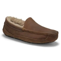 UGG Men's Ascot Sheepskin Slipper - Grey -Englins Fine Footwear Store 1103889 TAN XXX