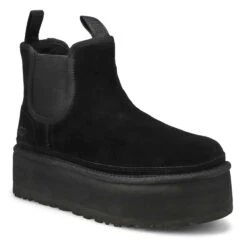 UGG Women's Neumel Platform Chelsea Boot -Englins Fine Footwear Store 1134526 BLK XXX 1