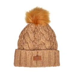 UGG Women's Knit Cable Faux Fur Pom Beanie 7 UGG Women's Knit Cable Faux Fur Pom Beanie -Englins Fine Footwear Store 20060 CAM XXX 1