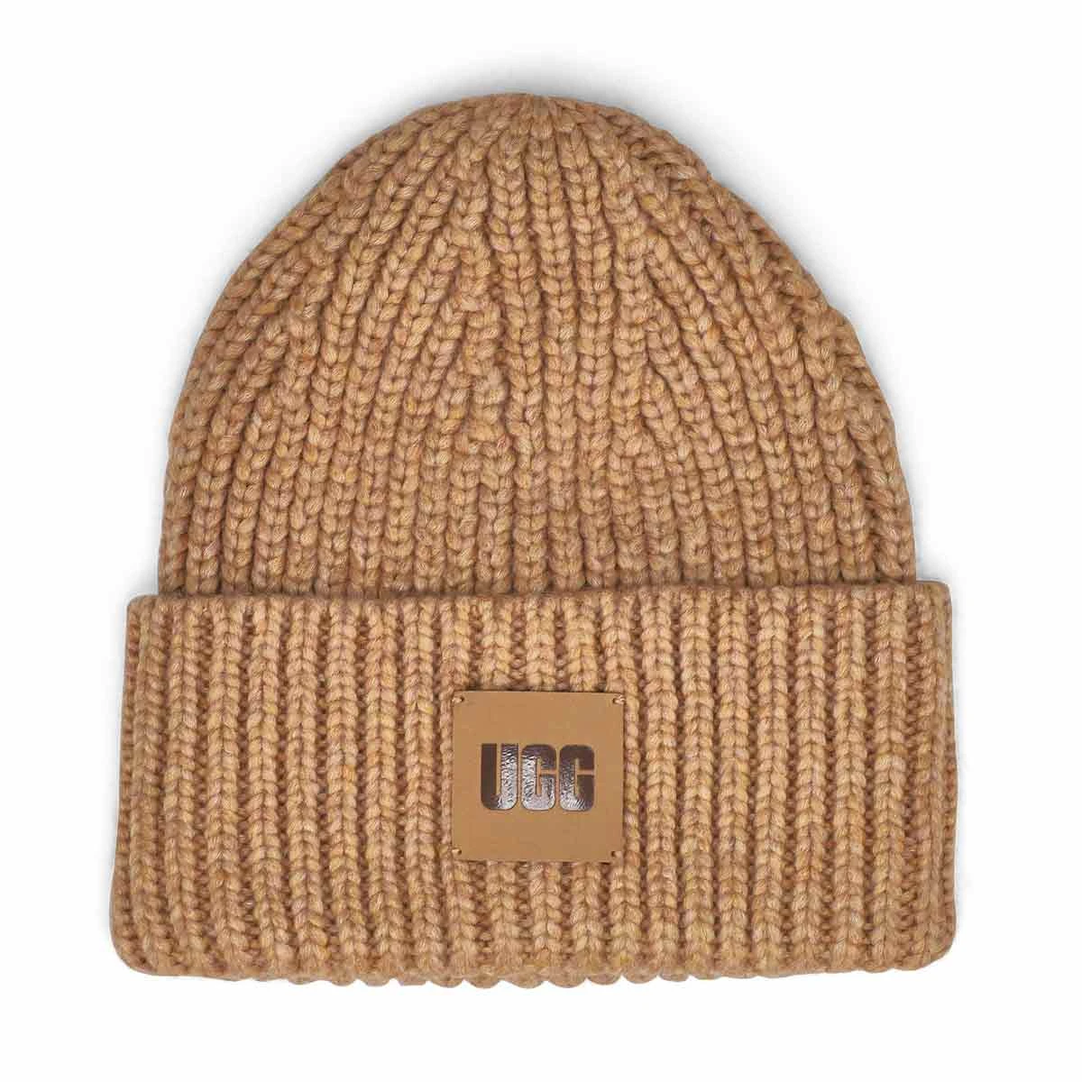 UGG Women's Chunky Rib Beanie - Camel 3 UGG Women's Chunky Rib Beanie - Camel