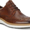 ECCO Men's ST.1 Hybrid Brogue -Englins Fine Footwear Store ecco mens st 1 hybrid brogue cognac 83642401053 87195.1584653846