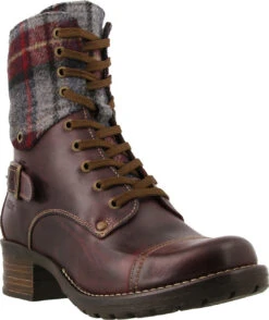 Taos Crave -Englins Fine Footwear Store taos womens crave bordeaux plaid crv 5514 bdxp 72272.1669057671