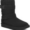 UGG Women's Bailey Graphic Logo Strap 2 UGG Women's Bailey Graphic Logo Strap -Englins Fine Footwear Store ugg womens bailey graphic logo strap black 1137074 blk 23116.1667481905