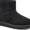 UGG Women's Classic Mini Logo Zip -Englins Fine Footwear Store ugg womens classic mini logo zip black 1122671 blk 12155.1646263372.600.600