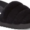 UGG Women's Super Fluff Slipper 2 UGG Women's Super Fluff Slipper -Englins Fine Footwear Store ugg womens super fluff slipper black 1121751 blk 71778.1636582905